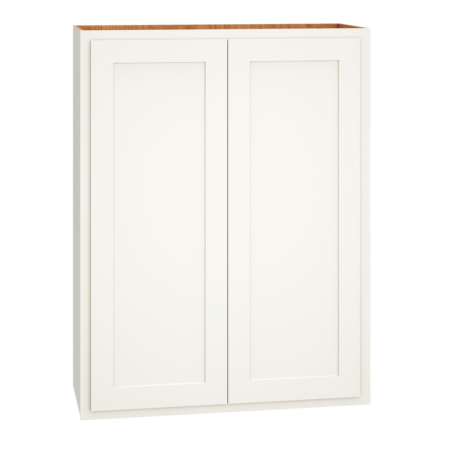 Diamond Express Jamestown 30-in W x 39-in H x 12-in D White Partial Overlay Wall Fully Assembled Plywood Cabinet (Recessed Panel Shaker Door Style)