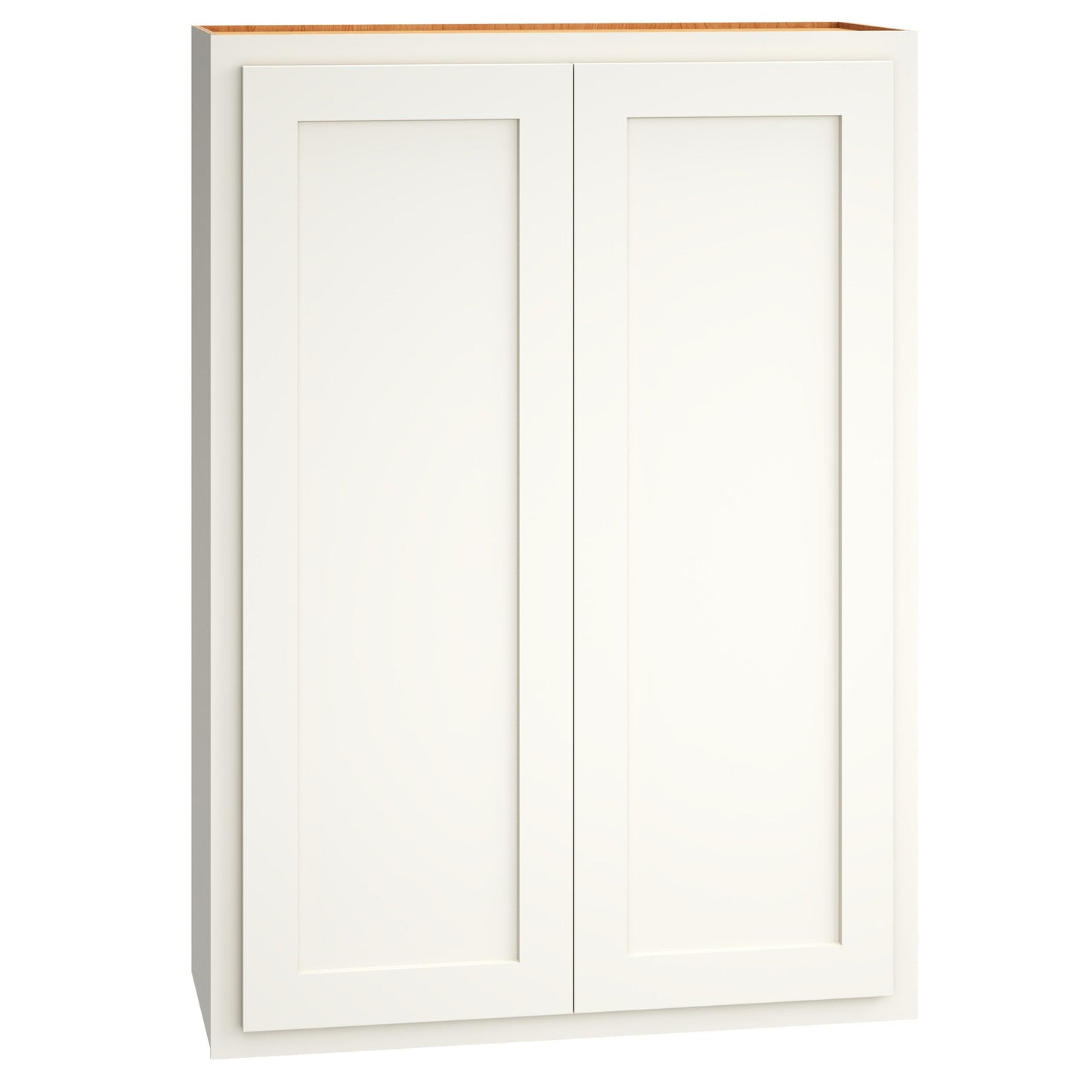 Diamond Express Jamestown 30-in W x 42-in H x 12-in D White Partial Overlay Wall Fully Assembled Plywood Cabinet (Recessed Panel Shaker Door Style)