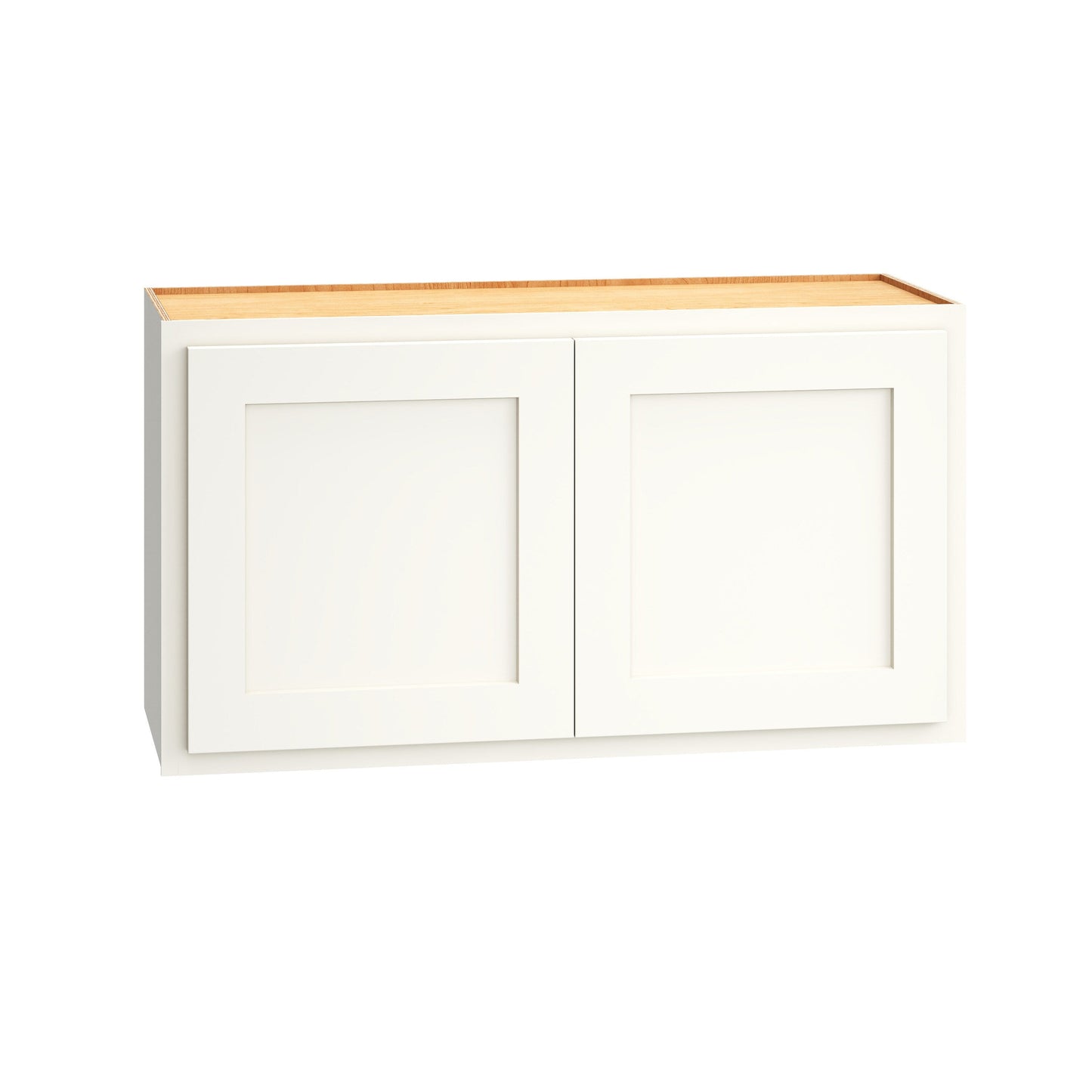 Diamond Express Jamestown 33-in W x 18-in H x 12-in D White Partial Overlay Wall Fully Assembled Plywood Cabinet (Recessed Panel Shaker Door Style)