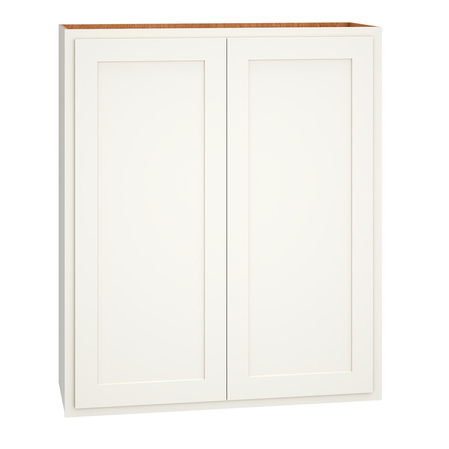 Diamond Express Jamestown 33-in W x 39-in H x 12-in D White Partial Overlay Wall Fully Assembled Plywood Cabinet (Recessed Panel Shaker Door Style)