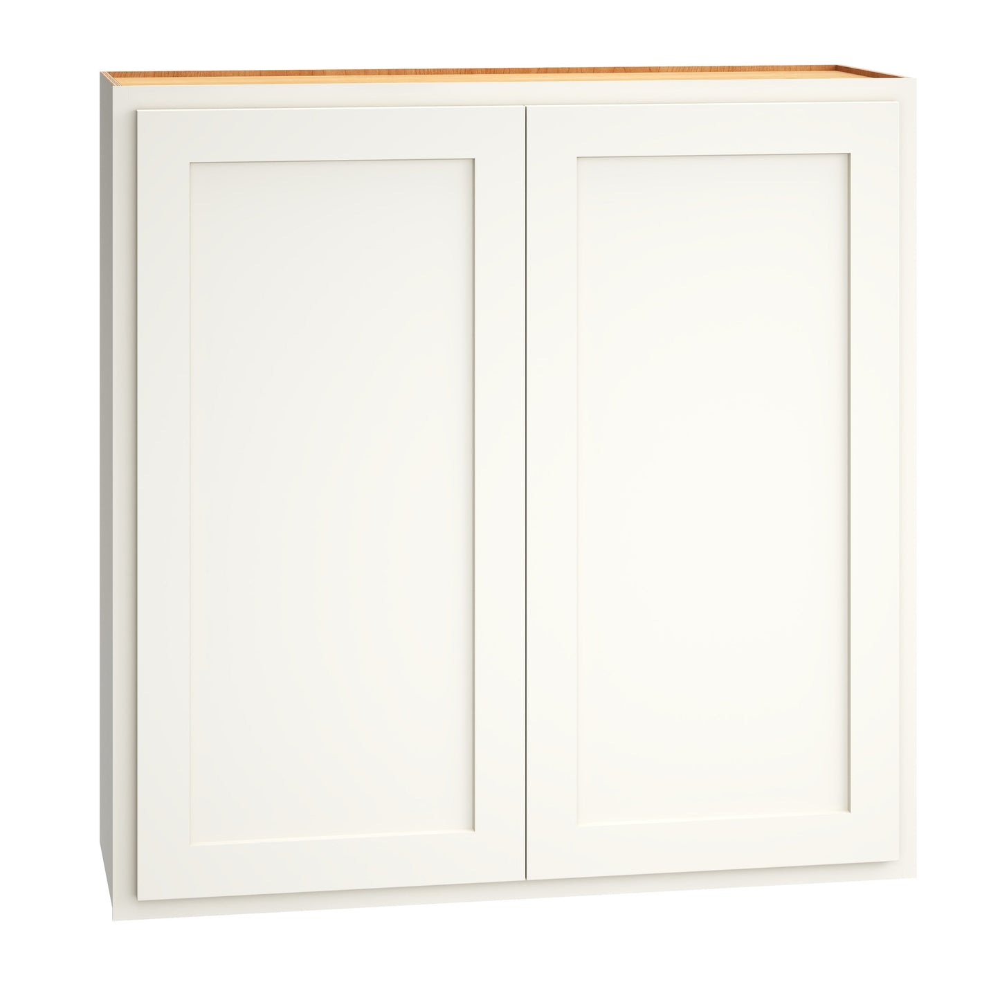 Diamond Express Jamestown 36-in W x 36-in H x 12-in D White Partial Overlay Wall Fully Assembled Plywood Cabinet (Recessed Panel Shaker Door Style)