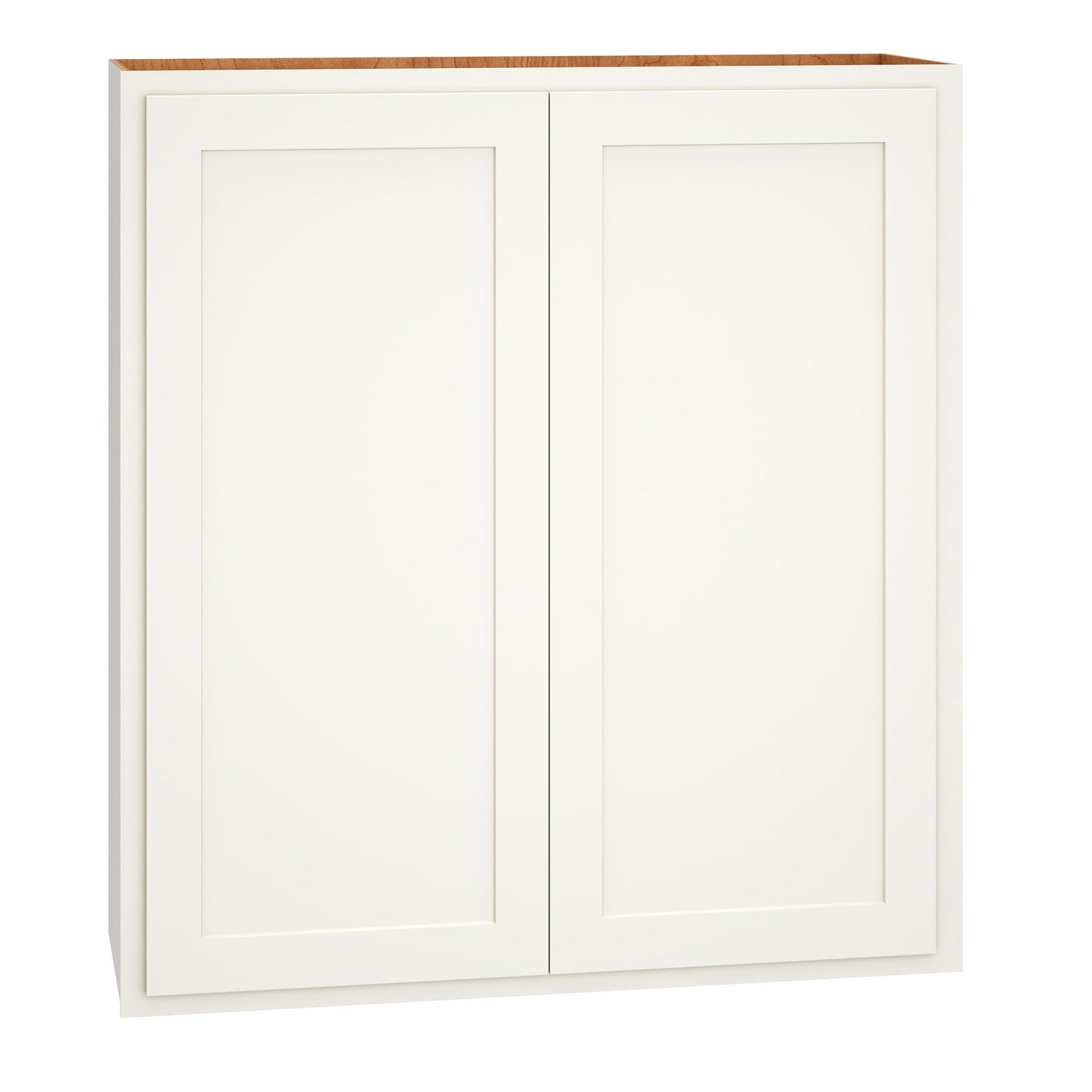 Diamond Express Jamestown 36-in W x 39-in H x 12-in D White Partial Overlay Wall Fully Assembled Plywood Cabinet (Recessed Panel Shaker Door Style)
