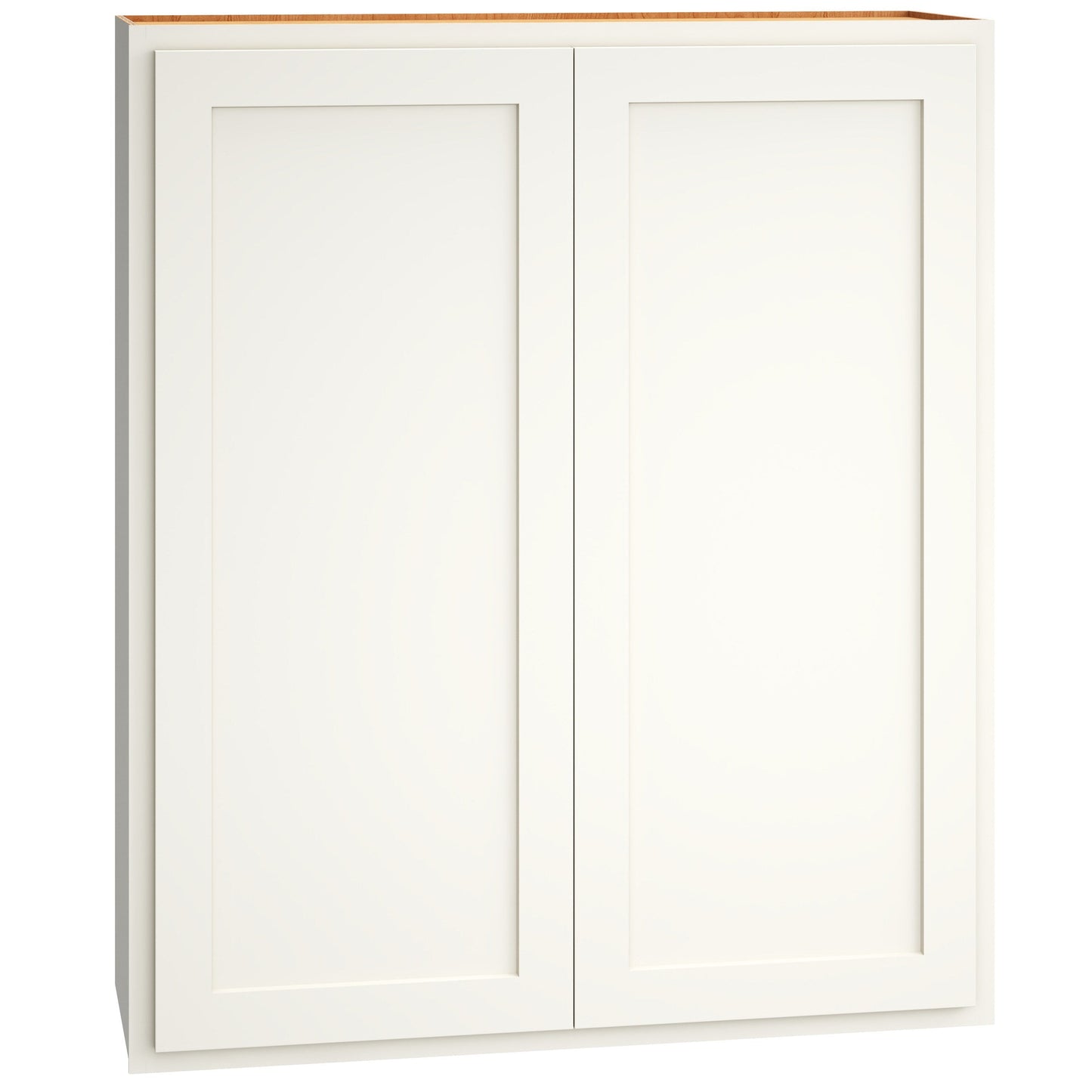Diamond Express Jamestown 36-in W x 42-in H x 12-in D White Partial Overlay Wall Fully Assembled Plywood Cabinet (Recessed Panel Shaker Door Style)