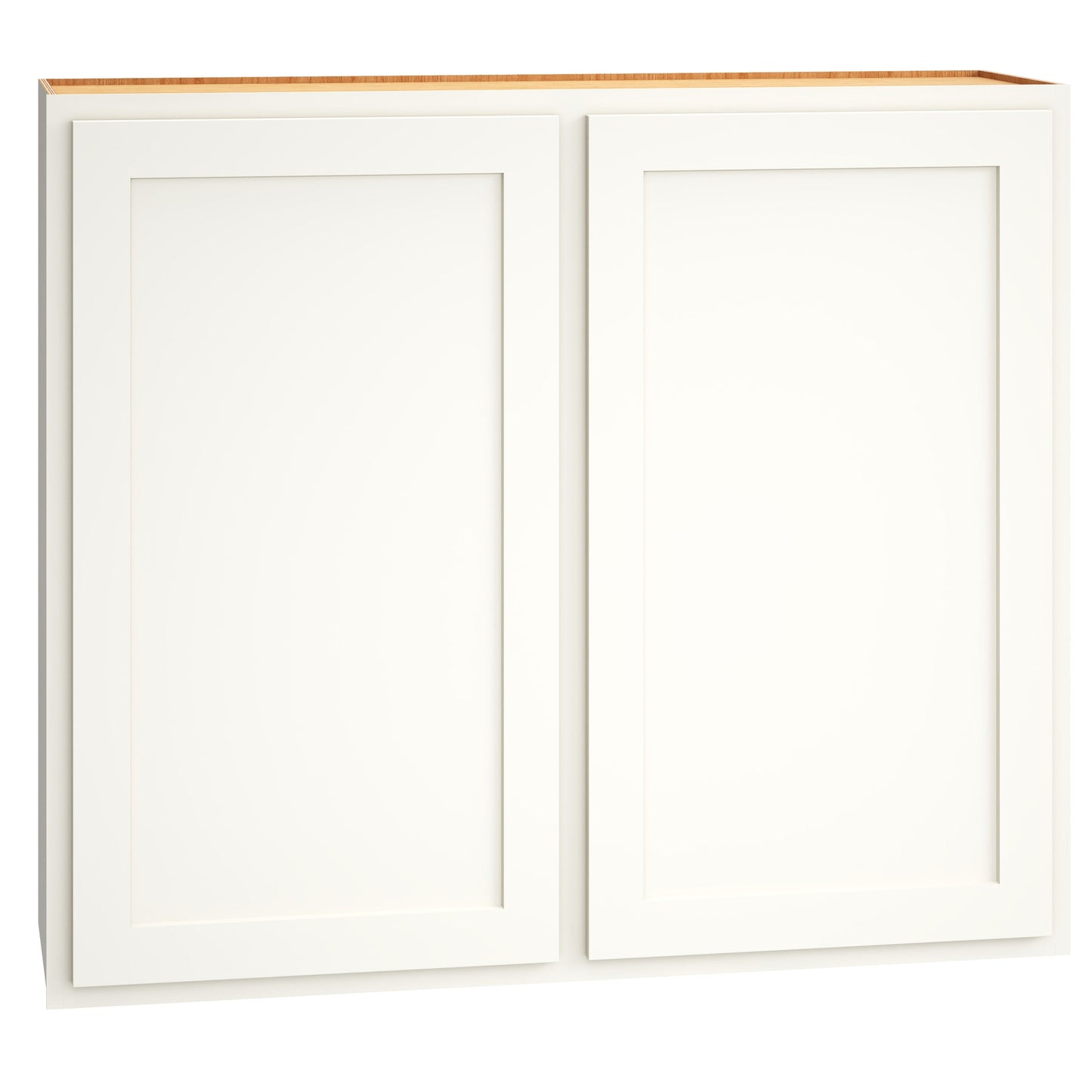 Diamond Express Jamestown 42-in W x 36-in H x 12-in D White Partial Overlay Wall Fully Assembled Plywood Cabinet (Recessed Panel Shaker Door Style)