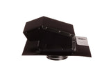 Master Flow Goose Neck 8-Inch Galvanized Steel Vent and Pipe Flashing, Black