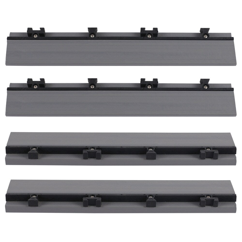 NewTechWood 2-in x 12-in 4-Pack Westminster Gray Prefinished Composite Deck Tile (1-sq ft)