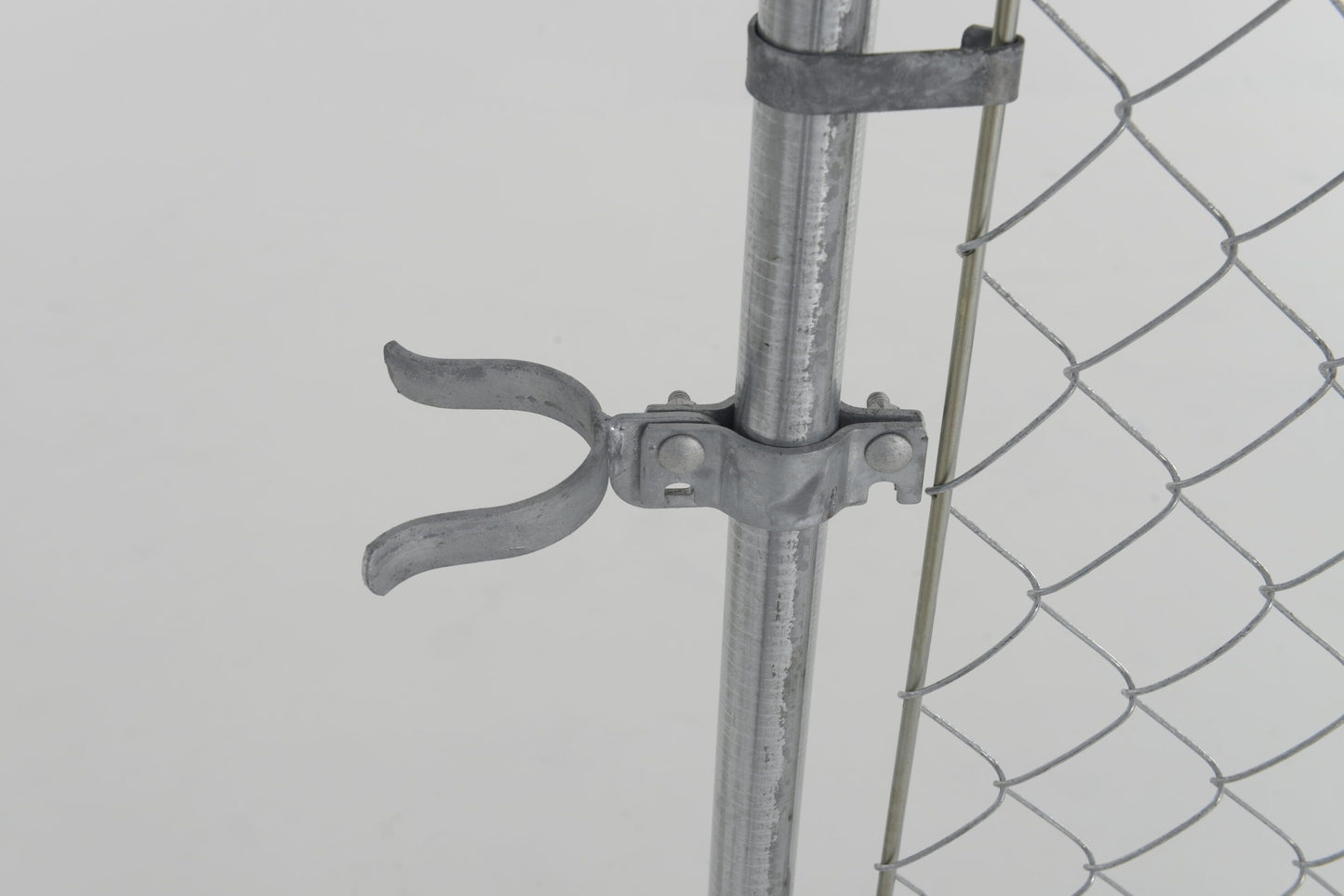 Fit-Right Fit Right 6-ft H x 6-ft W Galvanized Metal Walk-thru Chain Link Fence Gate Kit with Mesh Size 2-in