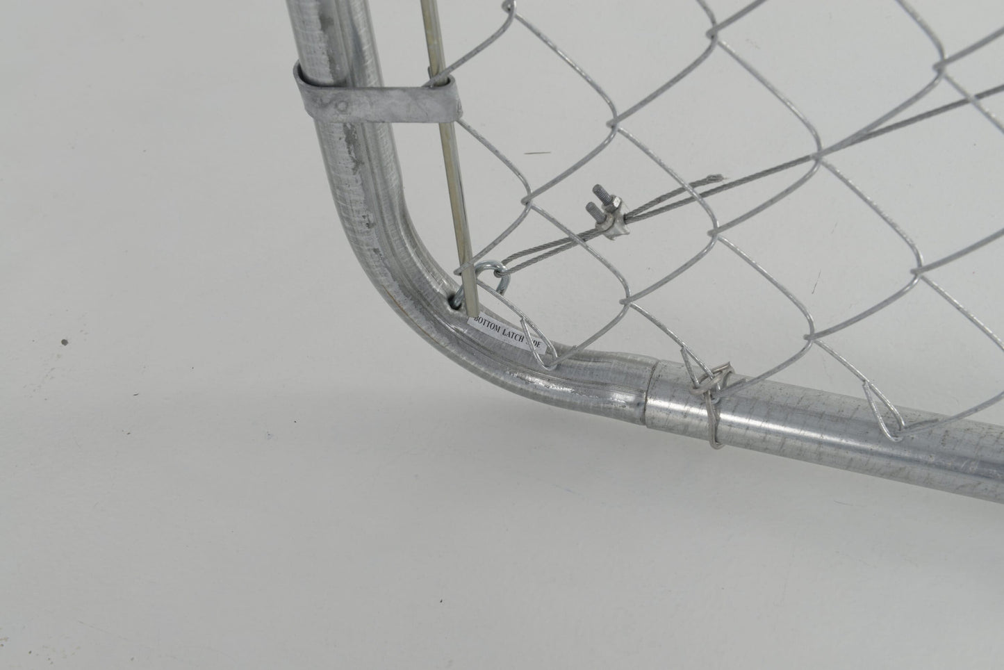 Fit-Right 5-ft H x 6-ft W Galvanized Metal Walk-thru Chain Link Fence Gate Kit with Mesh Size 2-in