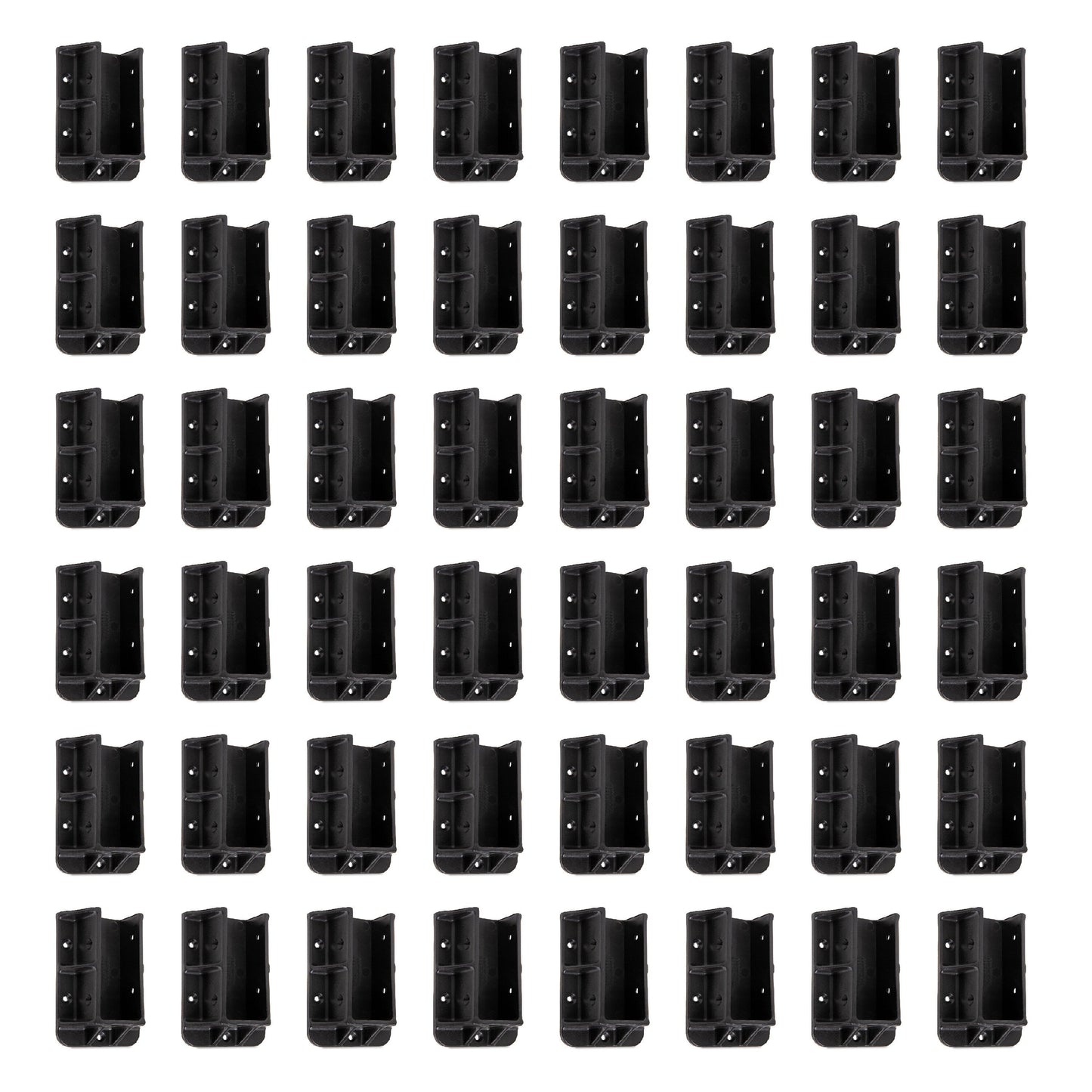 Fence & Deck Rite 4.34-in Black Polypropylene Bracket For Wood Fence 48-Pack