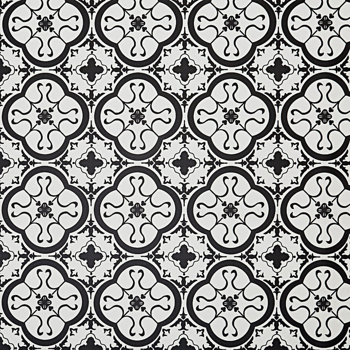 STAINMASTER 12-ft W Cut-to-Length Bilbao Tile Patterned Look Low-Gloss Sheet Vinyl Flooring