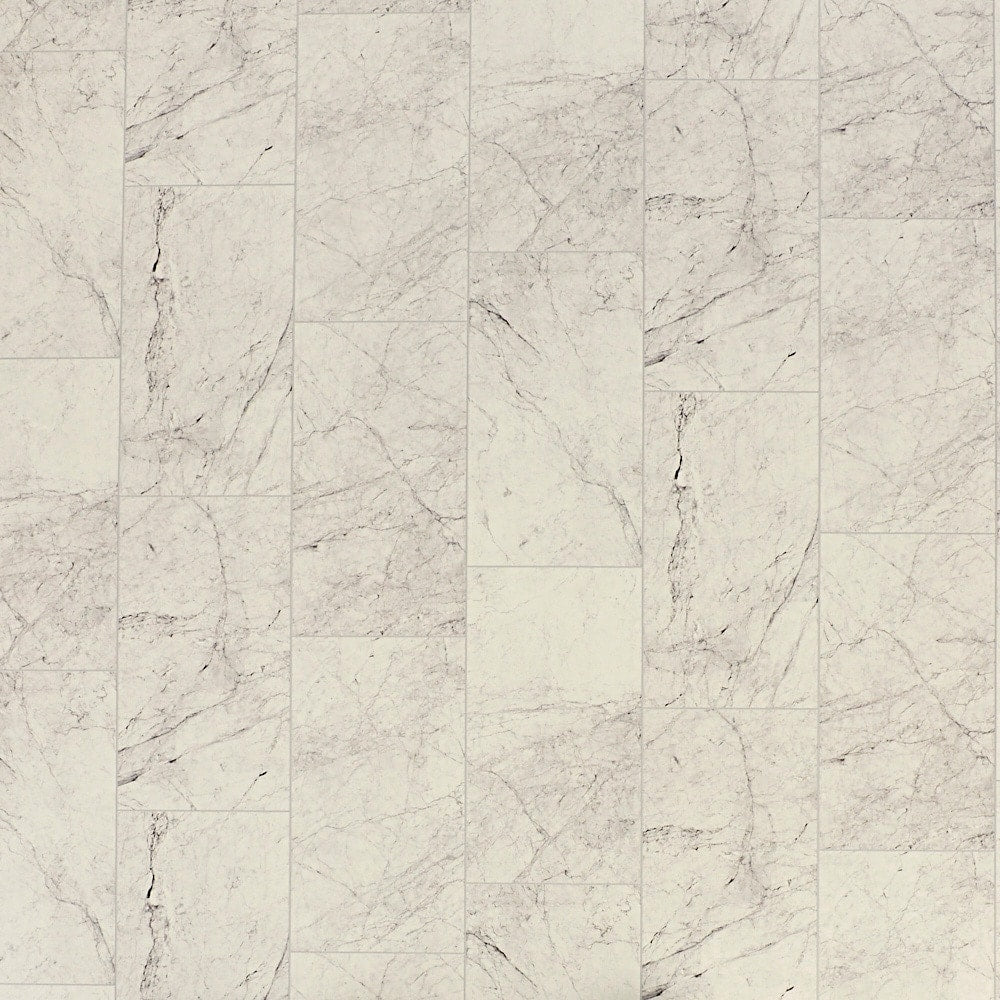 STAINMASTER 12-ft W Cut-to-Length White Marble Look Low-Gloss Sheet Vinyl Flooring