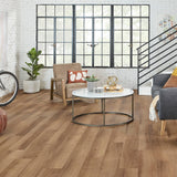 STAINMASTER (Sample) Vernon Hickory Waterproof Wood Look Interlocking Luxury Vinyl Plank