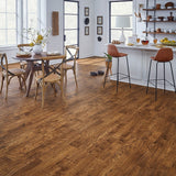 STAINMASTER PetProtect (Sample) Willow Creek Hickory Waterproof Wood Look Glue-Down Sheet Vinyl, 6-in x 9-in, 9.84-mil Wear Layer