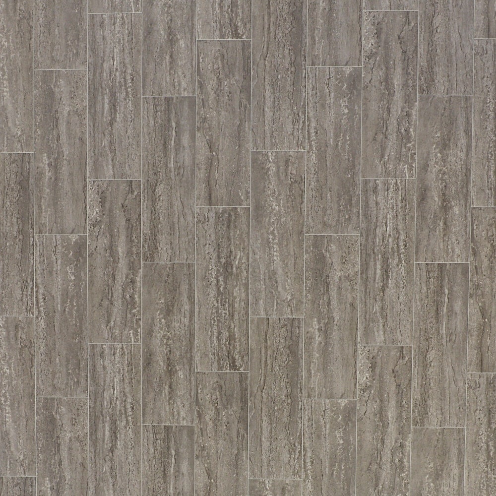 STAINMASTER (Sample) Soho Limestone Waterproof Stone Look Glue-Down Sheet Vinyl, 6-in x 9-in Sample