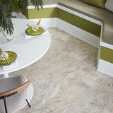 STAINMASTER (Sample) Midtown Slate Waterproof Marble-Look Glue-Down Sheet Vinyl Flooring Sample