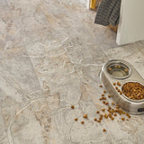 STAINMASTER Midtown Slate Marble Look Sheet Vinyl, 12-ft W, Cut-to-Length, Low-Gloss, 100-Gauge