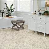 (Sample) STAINMASTER Sutton Place Marble Sheet Vinyl Flooring, Cut-to-Length, 12‑ft Width
