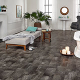 STAINMASTER PetProtect (Sample) Smokey Sandstone Waterproof Wood-Look Glue-Down Sheet Vinyl, 6 in x 9 in
