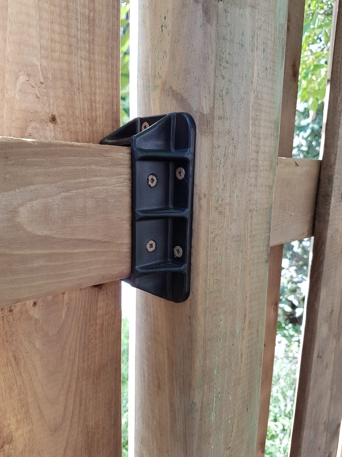 Fence & Deck Rite 5.18-in Black Polypropylene Bracket For Wood Fence 112-Pack