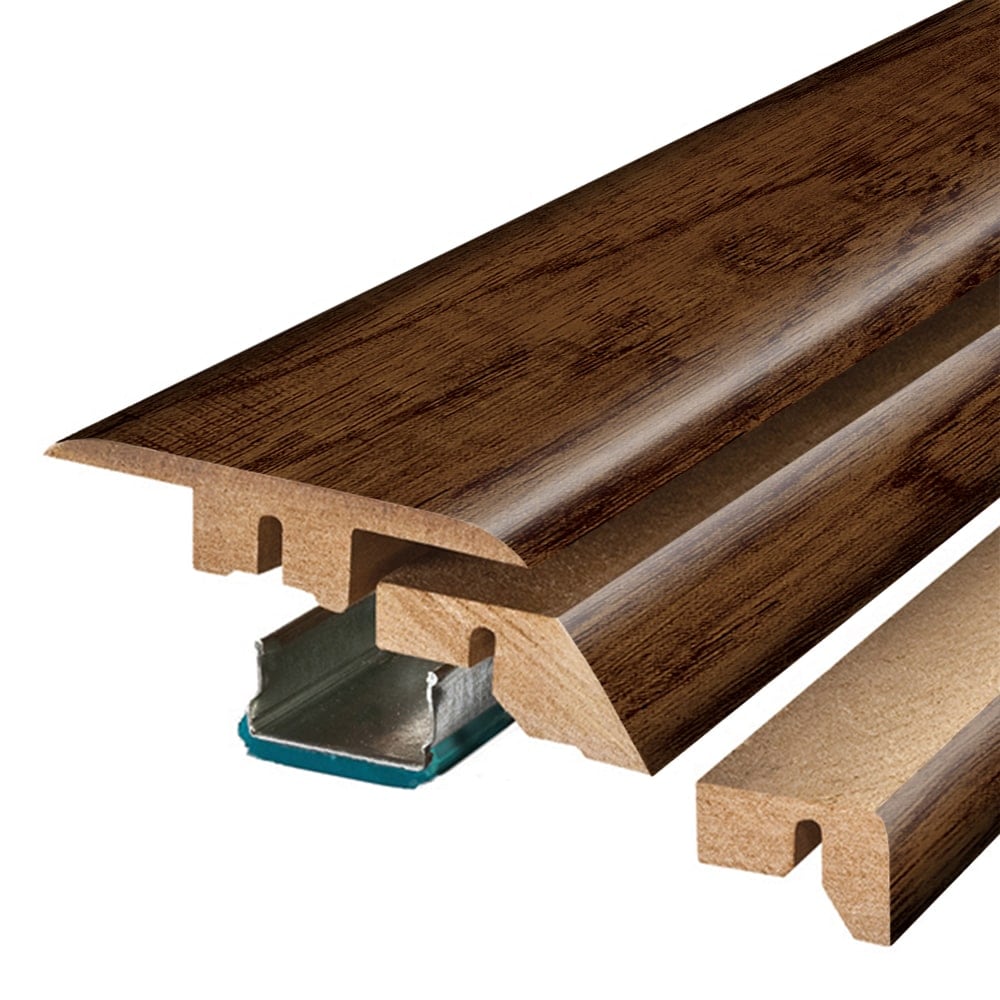 SimpleSolutions 2.37-in x 78.7-in Harrison Hickory or Marvino Hickory MDF 4-in-1 Floor Moulding