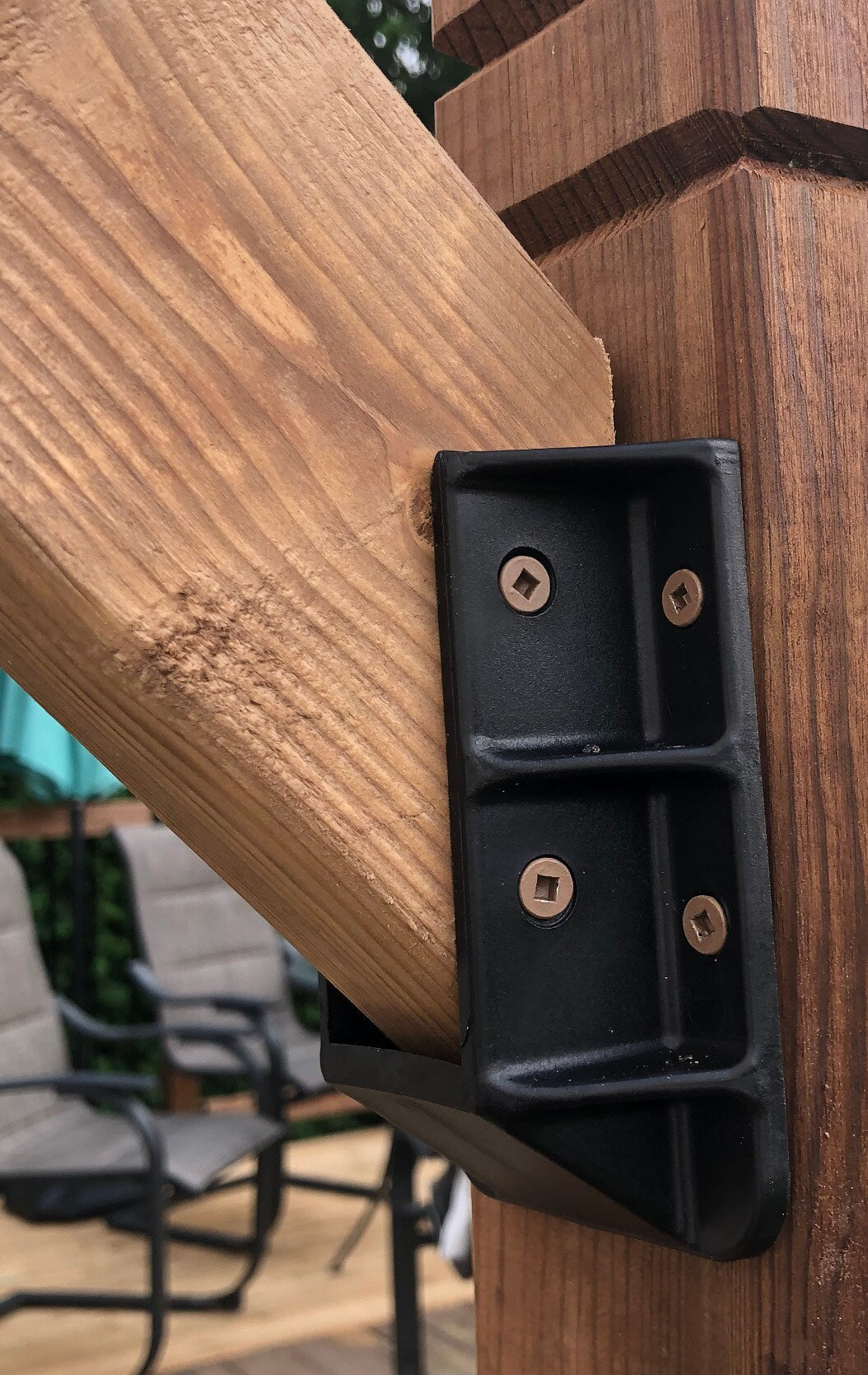 Fence & Deck Rite 0.361-ft L x 1.44-in W x 4.34-in H Black Polypropylene Stair Rail