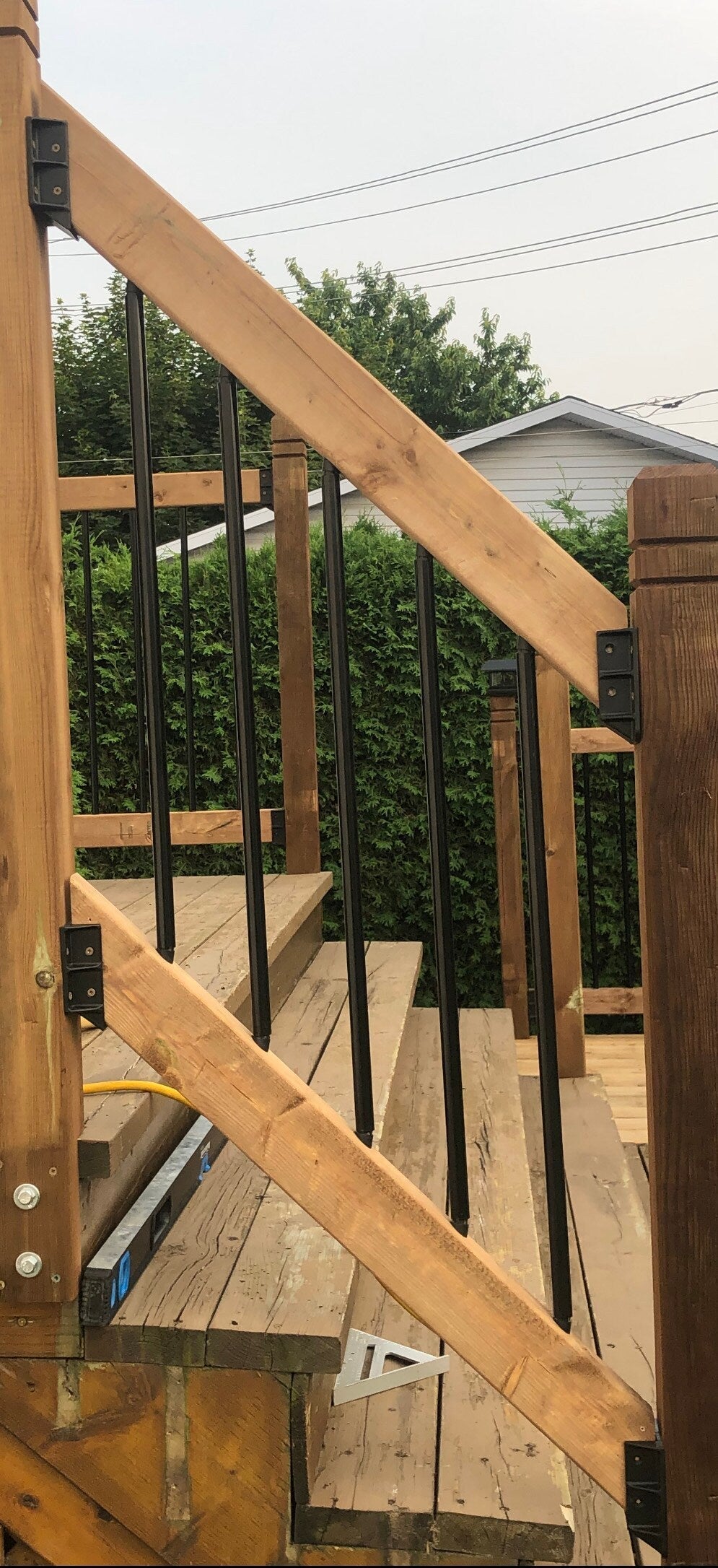 Fence & Deck Rite 0.361-ft L x 1.44-in W x 4.34-in H Black Polypropylene Stair Rail