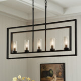 Kichler Vervain 5-Light Distressed Black Vintage Chandelier