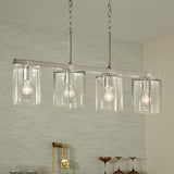 Kichler Birk 4-Light Brushed Nickel Farmhouse Chandelier