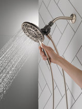Delta In2ition Universal Showering Components Satin Nickel 4-Spray Dual/Combo Shower Head, 6-in, 2.5 GPM (9.5 LPM)