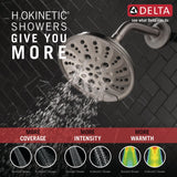 Delta Sandover SpotShield Brushed Nickel 1-Handle Bathtub and Shower Faucet with Valve, 6-in Showerhead