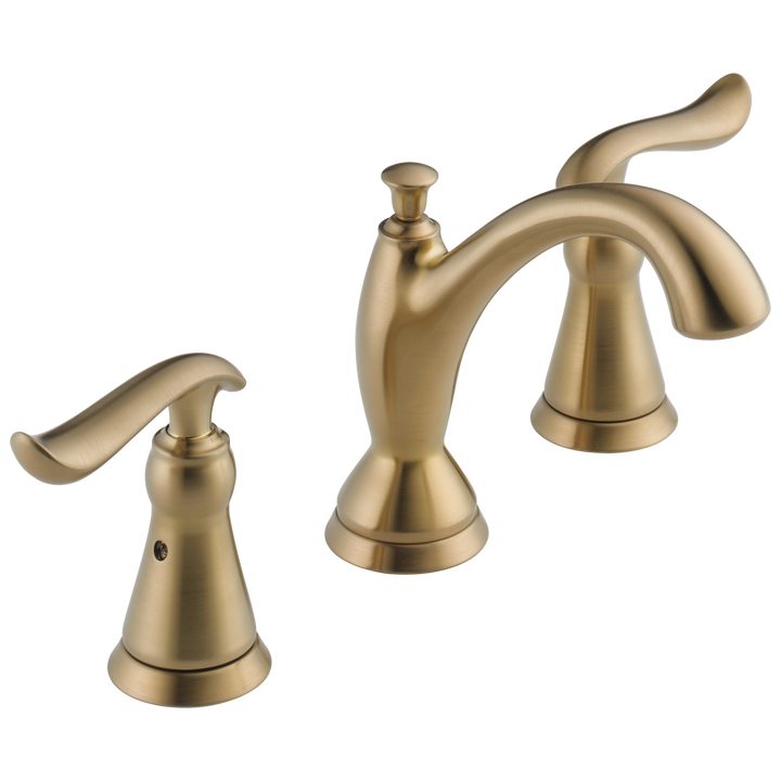 Delta Linden Champagne Bronze 2-Handle Widespread WaterSense Bathroom Sink Faucet with Drain