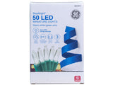 GE StayBright 50-Count 12.2-ft Warm White LED Plug-In Christmas String Lights