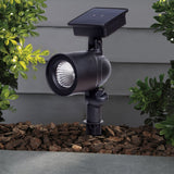 Portfolio 20-Lumen Black Solar LED Landscape Flood Light