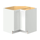 Hugo&Borg PRO Glendale 36-in W x 34.5-in H x 36-in D Pure White Lazy Susan Corner Base Ready To Assemble Plywood Cabinet (Recessed Panel Shaker Style)