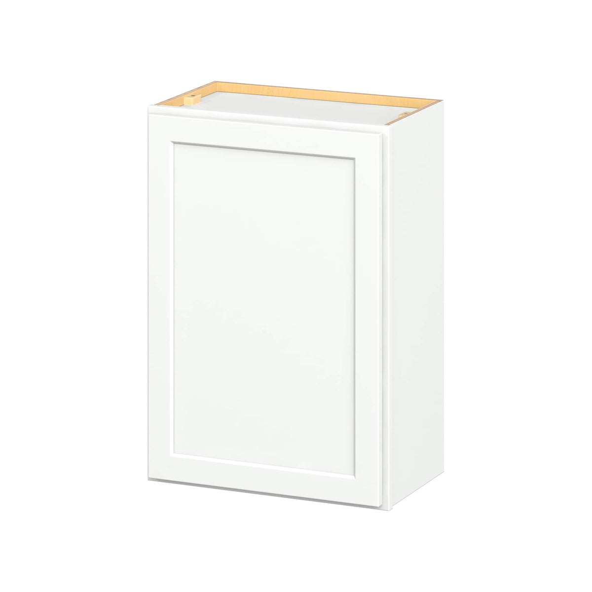Hugo&Borg PRO Glendale 21-in W x 30-in H x 12-in D Pure White Wall Ready To Assemble Plywood Cabinet (Recessed Panel Shaker Door Style)