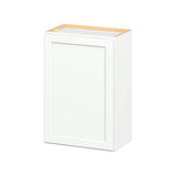 Hugo&Borg PRO Glendale 21-in W x 30-in H x 12-in D Pure White Wall Ready To Assemble Plywood Cabinet (Recessed Panel Shaker Door Style)