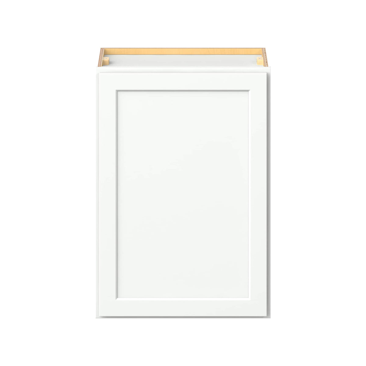Hugo&Borg PRO Glendale 21-in W x 30-in H x 12-in D Pure White Wall Ready To Assemble Plywood Cabinet (Recessed Panel Shaker Door Style)