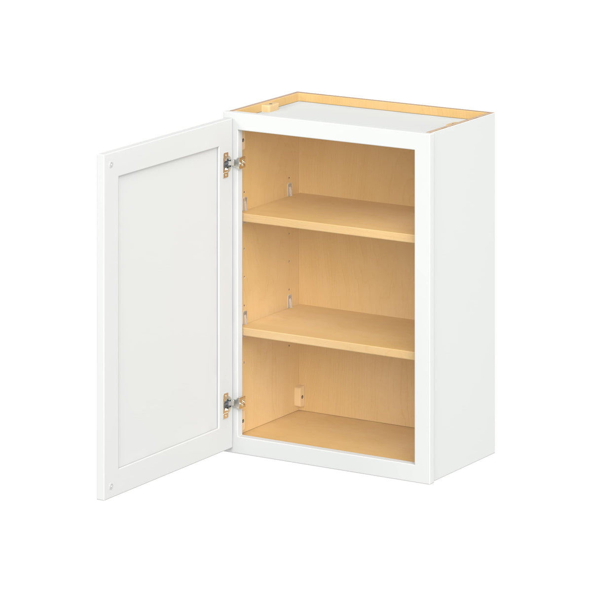 Hugo&Borg PRO Glendale 21-in W x 30-in H x 12-in D Pure White Wall Ready To Assemble Plywood Cabinet (Recessed Panel Shaker Door Style)
