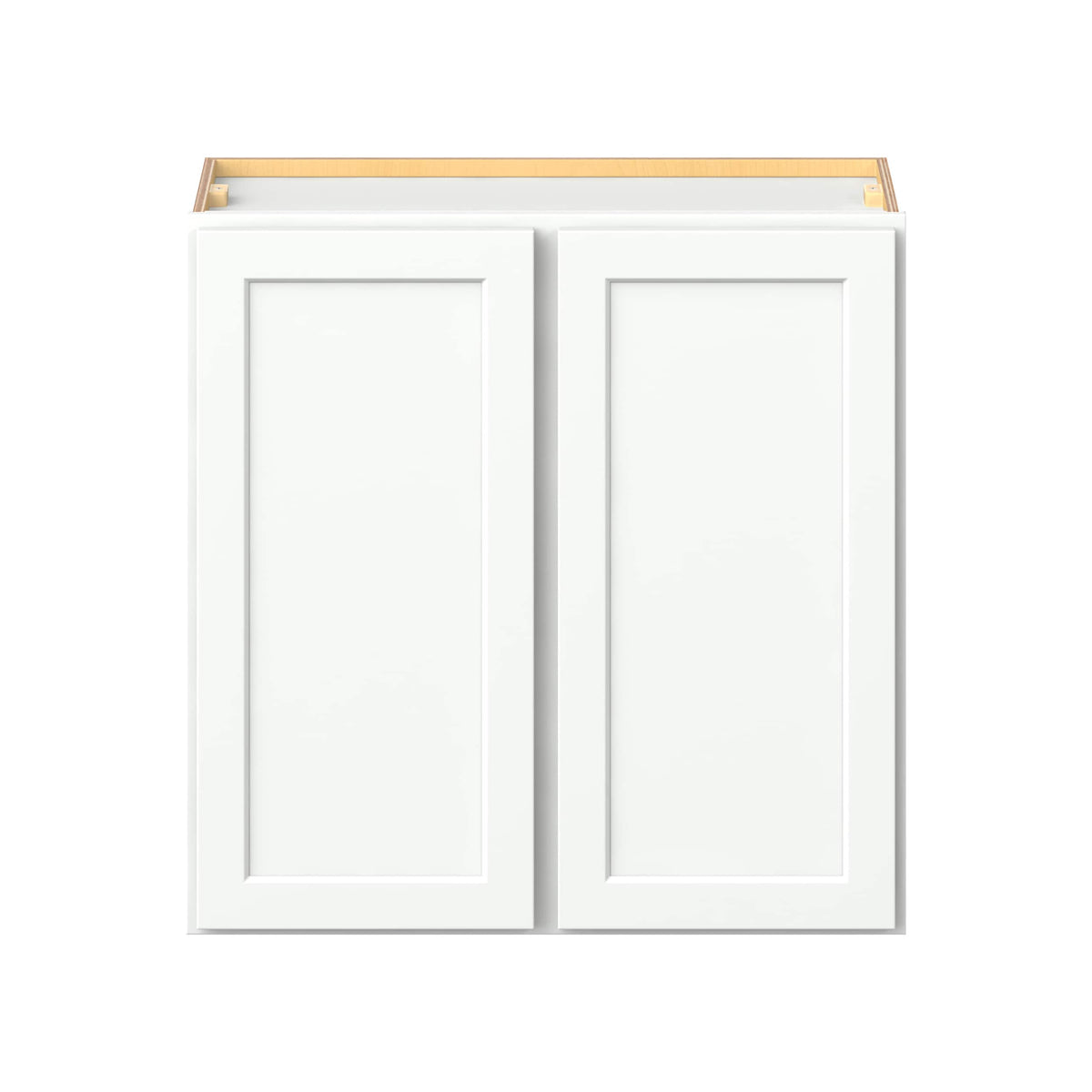Hugo&Borg PRO Glendale 30-in W x 30-in H x 12-in D Pure White Wall Ready To Assemble Plywood Cabinet (Recessed Panel Shaker Door Style)