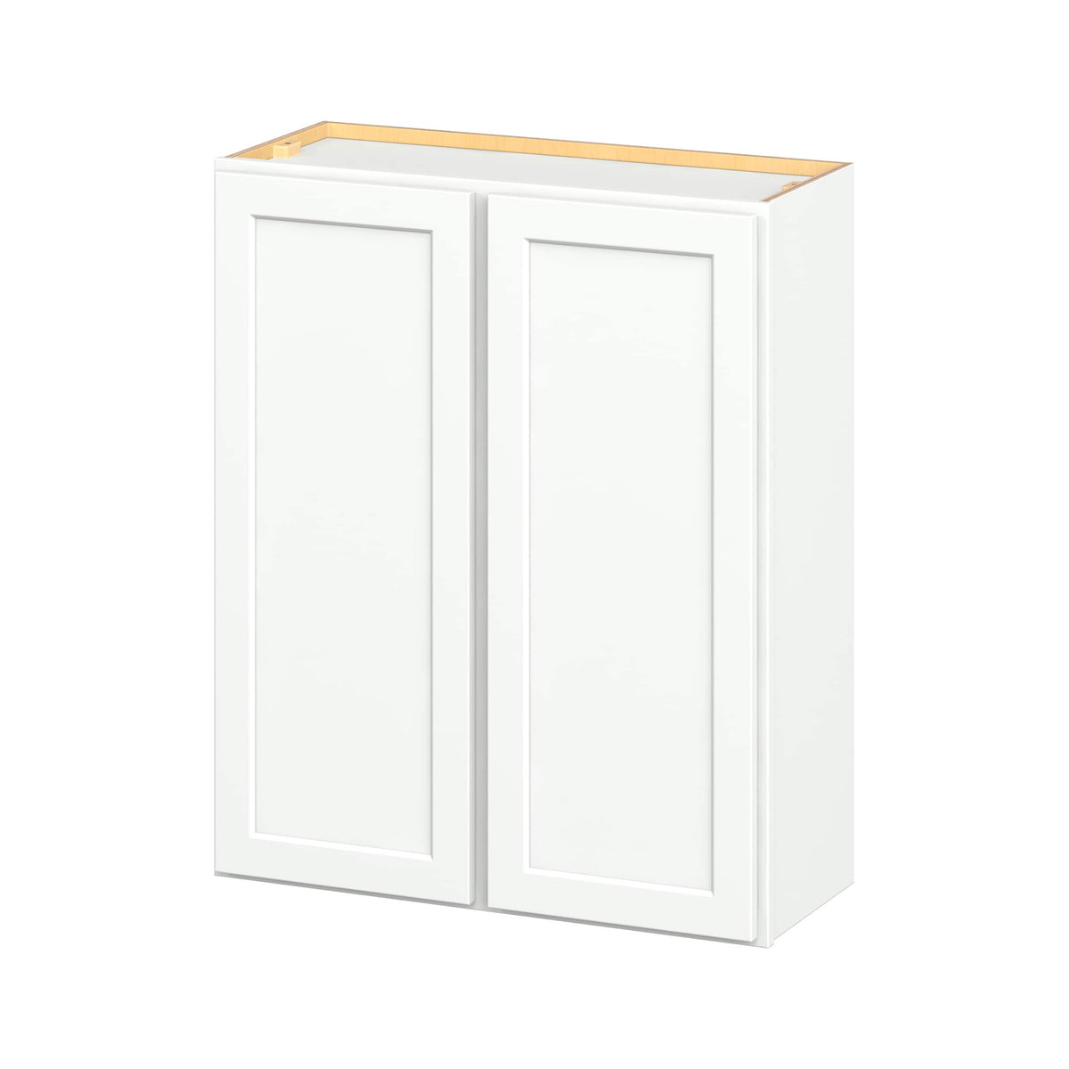 Hugo&Borg PRO Glendale 30-in W x 36-in H x 12-in D Pure White Wall Ready To Assemble Plywood Cabinet (Recessed Panel Shaker Door Style)