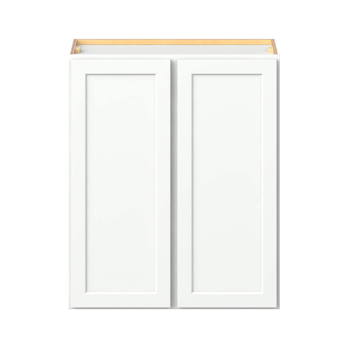 Hugo&Borg PRO Glendale 30-in W x 36-in H x 12-in D Pure White Wall Ready To Assemble Plywood Cabinet (Recessed Panel Shaker Door Style)