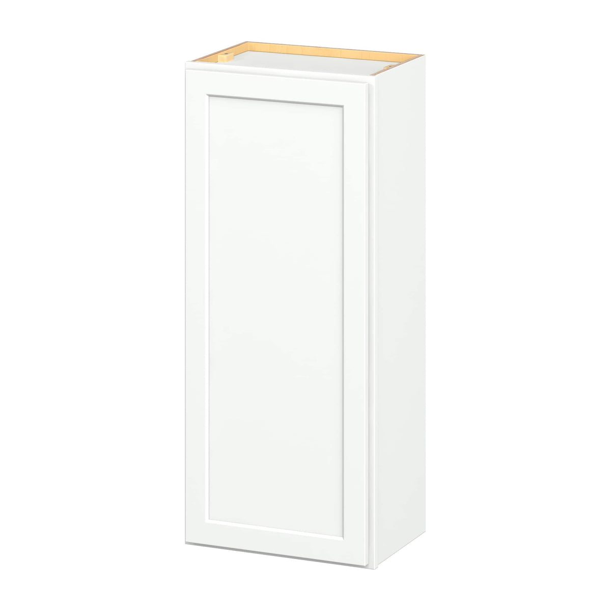 Hugo&Borg PRO Glendale 18-in W x 42-in H x 12-in D Pure White Wall Ready To Assemble Plywood Cabinet (Recessed Panel Shaker Door Style)