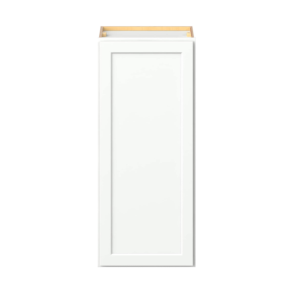 Hugo&Borg PRO Glendale 18-in W x 42-in H x 12-in D Pure White Wall Ready To Assemble Plywood Cabinet (Recessed Panel Shaker Door Style)