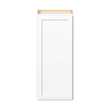 Hugo&Borg PRO Glendale 18-in W x 42-in H x 12-in D Pure White Wall Ready To Assemble Plywood Cabinet (Recessed Panel Shaker Door Style)