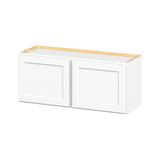 Hugo&Borg PRO Glendale 36-in W x 15-in H x 12-in D Pure White Wall Ready To Assemble Plywood Cabinet (Recessed Panel Shaker Door Style)