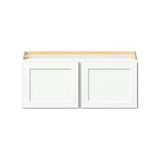 Hugo&Borg PRO Glendale 36-in W x 15-in H x 12-in D Pure White Wall Ready To Assemble Plywood Cabinet (Recessed Panel Shaker Door Style)