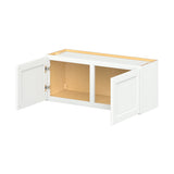 Hugo&Borg PRO Glendale 36-in W x 15-in H x 12-in D Pure White Wall Ready To Assemble Plywood Cabinet (Recessed Panel Shaker Door Style)