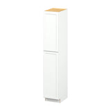 Hugo&Borg PRO Glendale 18-in W x 96-in H x 24-in D Pure White Pantry Ready To Assemble Plywood Cabinet (Recessed Panel Shaker Door Style)