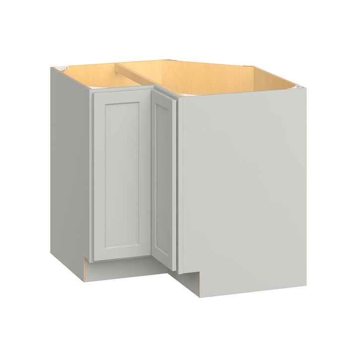 Hugo&Borg PRO Jasper 36-in W x 34.5-in H x 36-in D Whisper Gray Lazy Susan Corner Base Ready To Assemble Plywood Cabinet (Flat Panel Shaker Style)
