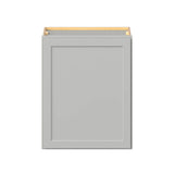Hugo&Borg PRO Jasper 24-in W x 30-in H x 12-in D Whisper Gray Wall Ready To Assemble Plywood Cabinet (Flat Panel Shaker Door Style)